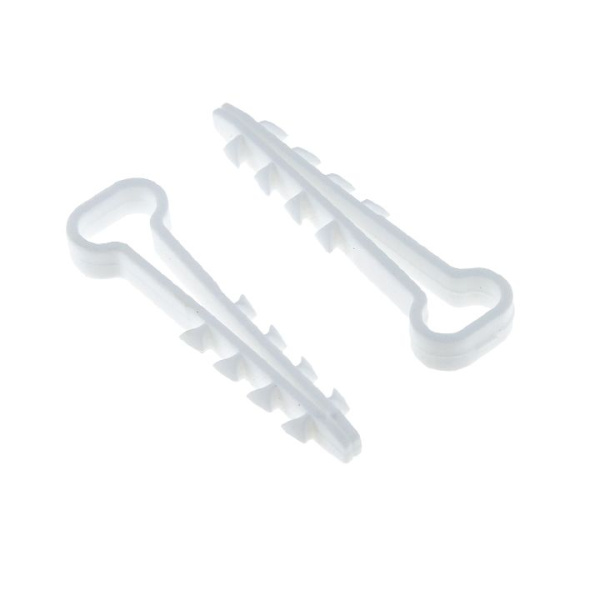 Дюбель-хомут для плоского кабеля (5-8мм) белый (100шт) PROxima EKF