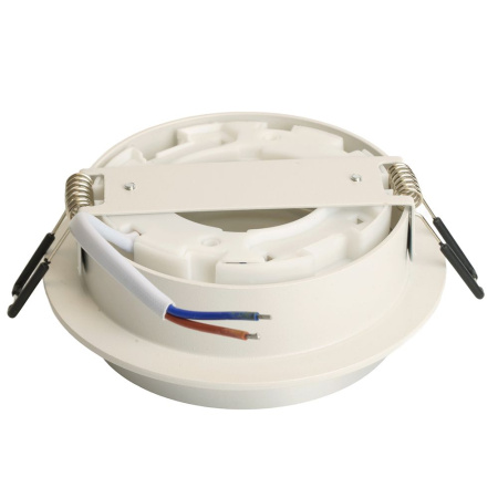 Светильник потолочный встраиваемый, 15W 230V GX53, белый + серебро, круг, без лампы, DL507 Feron