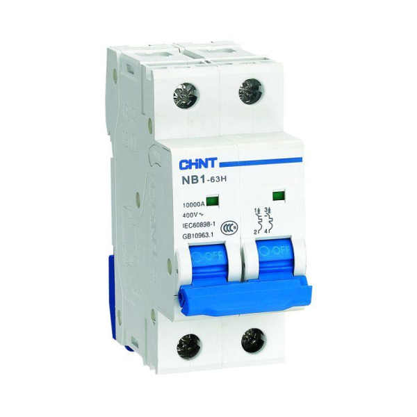 Выключатель автоматический ВА МОД NB1-63H 2П 13А 10кА В CHINT