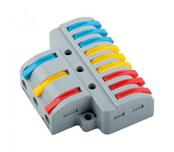 Клемма GTER7-39 универсальная монтажная разветвительная 3х9 проводов General