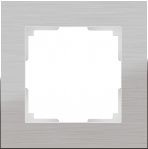 Aluminium Рамка горизонт/вертик 1 пост . алюминий IP20 Werkel