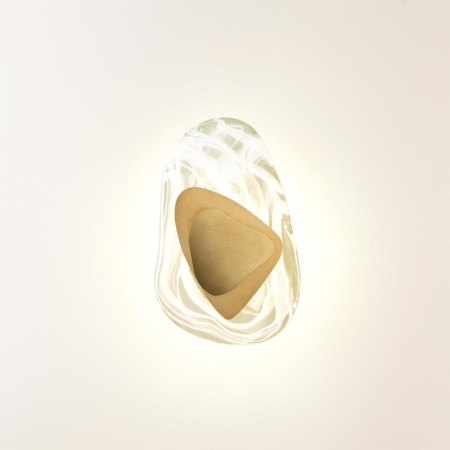 Настенный св-к IP20 LED 11W 275Лм 3000K стекло с эффектом льда/металл бронза ICY ODEON LIGHT Настенный св-к IP20 LED 11W 275Лм 3000K стекло с эффектом льда/металл бронза ICY ODEON LIGHT