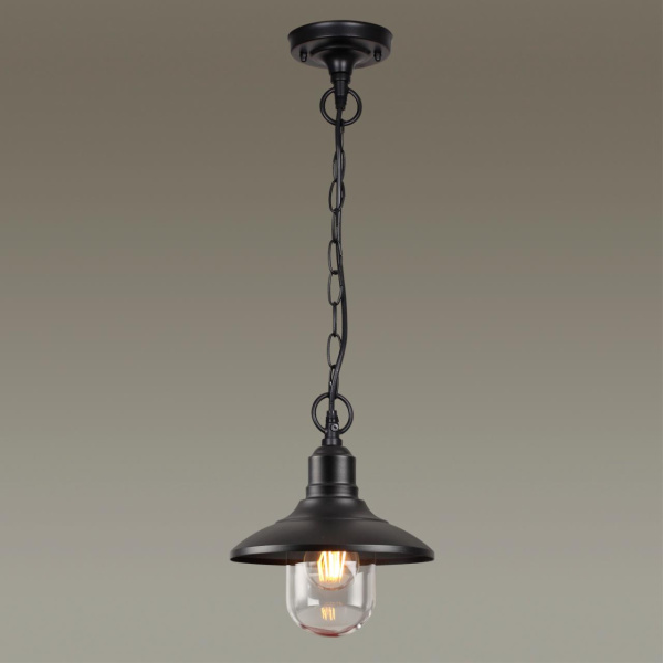 Ландшафтный подвес E27 1*60W IP44 CAMPA черный/стекло ODEON LIGHT Ландшафтный подвес E27 1*60W IP44 CAMPA черный/стекло ODEON LIGHT