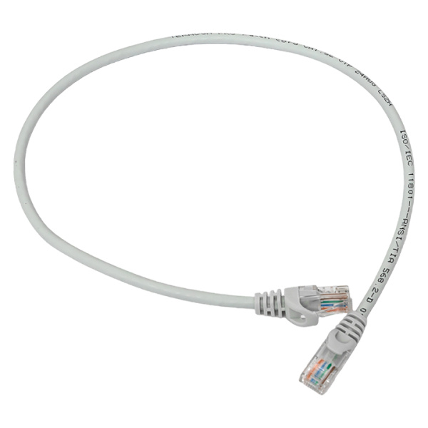 Патч-корд TERACOM PRO Cat,5E неэкранированный UTP оболочка LSZH серый (0,5м) EKF