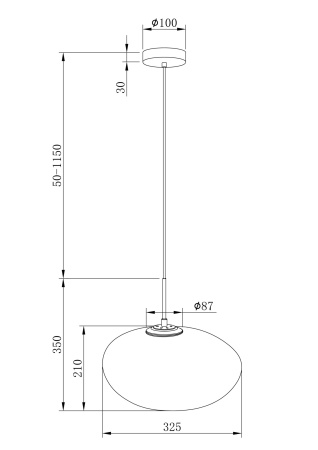 Подвесной светильник 1*LED 5Вт Белый IP20 Roca MOD004PL-L5CE3K Maytoni