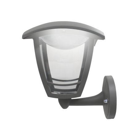 11-177 Св-к садово-парковый, светод-й, наст-й вверх, «Дели», 8Вт, 4-х гран., 720Лм, 6500К, сер APEYRON