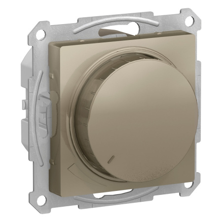 ATLASDESIGN Механизм светорегулятор (диммер) повор-нажим 400Вт  шампань Schneider Electric 