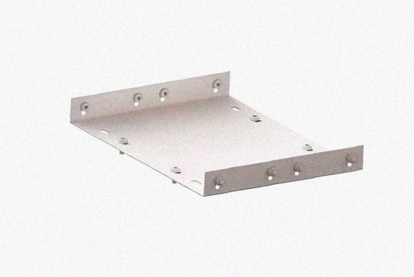 Соединитель лотковый замковый СЛЗ-300х80х1,5 УТ1,5, оцинкованный лист, S1,5