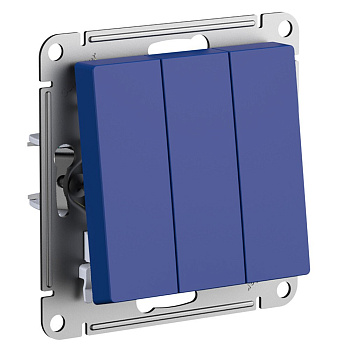 ATLASDESIGN Выключатель 3-клавишный, аквамарин Schneider Electric