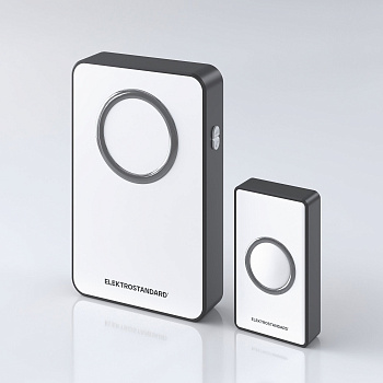 Звонок беспроводной 38M белый, черный IP20 (a055695) Elektrostandard
