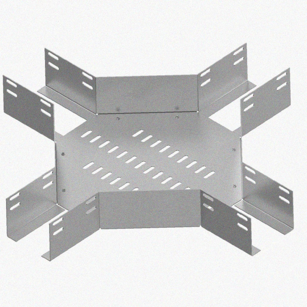 Лоток крестообразный глухой КМГ 300х80 УХЛ1, горячее цинкование, S1,0