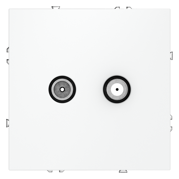 Розетка телевизионная встраиваемая Voltum S70 оконечная TV+SAT, (белый матовый) Розетка телевизионная встраиваемая Voltum S70 оконечная TV+SAT, (белый матовый)