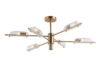 Потолочный светильник 6*G9 30Вт Латунь IP20 Baret FR5420CL-06BS Freya