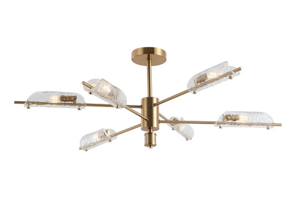 Потолочный светильник 6*G9 30Вт Латунь IP20 Baret FR5420CL-06BS Freya