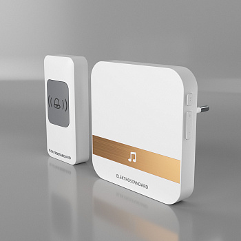 Звонок беспроводной 52M белый IP44 (a047173) Elektrostandard