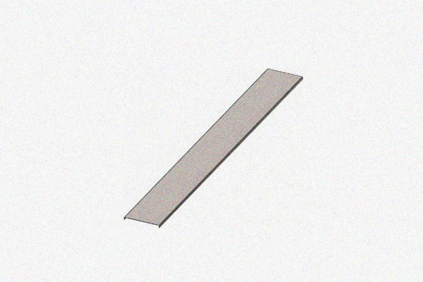 Крышка лотка цельного КЛЦ150 У3, окрашенная, S1,0