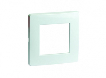 Рамка на 2 модуля (одноместная), белая, RAL9016 DKC