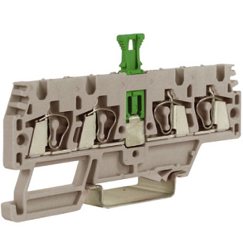 HMM.2/2+2/SGR, проходной зажим, 2 ввод/2 вывода, серый 2,5 кв.мм, с размыкателем DKC