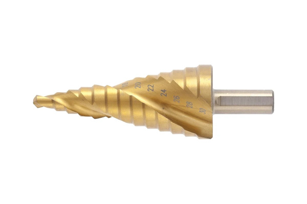 Сверло ступенчатое HSS по металлу, 13 ступеней, 6-30 мм