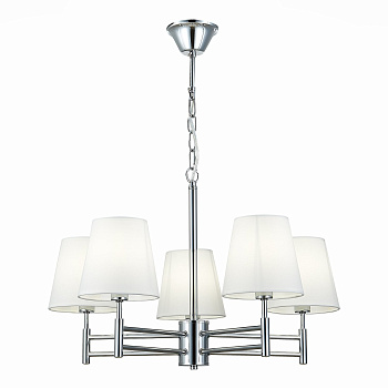 Светильник подвесной Хром/Белый E14 5*40Вт SLE105453-05 EVOLUCE