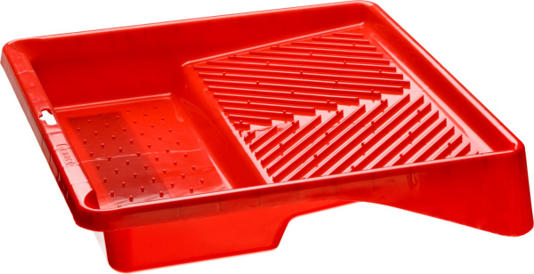 Ванночка малярная пластмассовая, для валиков до 270 мм, 360х360мм, 1,3л ЗУБР Ванночка малярная пластмассовая, для валиков до 270 мм, 360х360мм, 1,3л ЗУБР