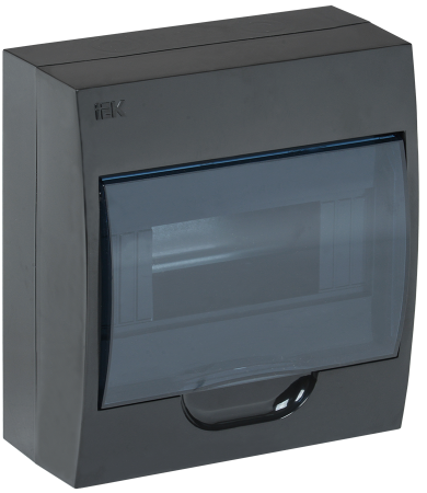 Корпус пластиковый ЩРН-П-8 IP41 черный KREPTA 3 IEK