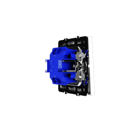Выключатель с самовозвратом встраиваемый Voltum S70 одноклавишный 10А, (белый матовый)