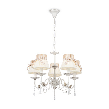 Люстра 5*E14 40Вт Белый с Золотом IP20 Fable FR5122PL-05WG Freya