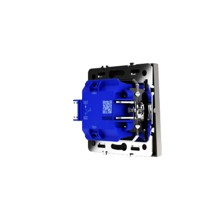 Выключатель с самовозвратом встраиваемый Voltum S70 одноклавишный 10А, (кашемир)