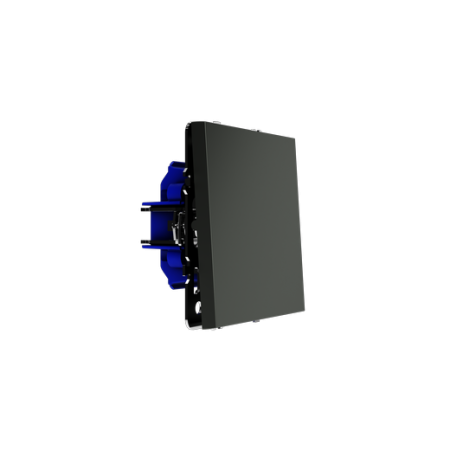 Выключатель встраиваемый Voltum S70 одноклавишный 10А, (титан)