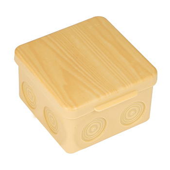 Коробка распределительная КМР-030-035 пылевлагозащищенная без мембранных вводов (80х80х50) светлое дерево PROxima EKF