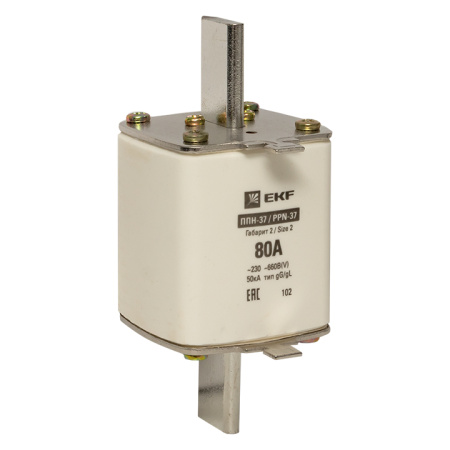 Плавкая вставка ППН-37 400/80А габарит 2 PROxima EKF