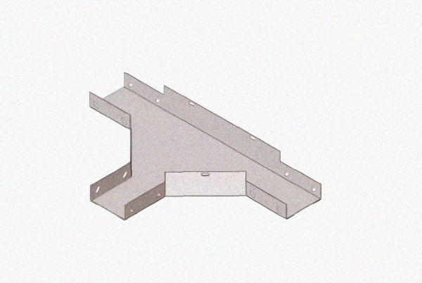Лоток тройниковый глухой ОТГ 150х50 УТ1,5, горячее цинкование, S1,5