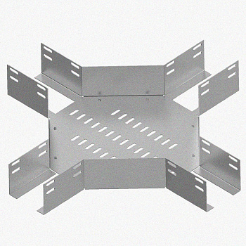 Лоток крестообразный перфорированный КМ 50х50УХЛ1, горячее цинкование, S1,5