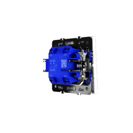 Выключатель встраиваемый Voltum S70 двухклавишный 10А, (белый матовый)