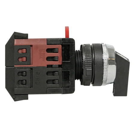 Переключатель АLСLR-22 3P черный NO+NC PROxima EKF