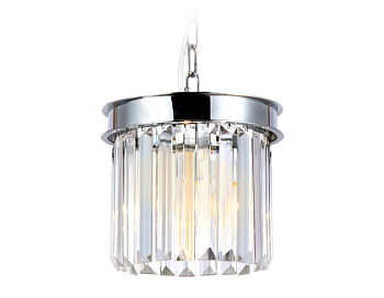 Подвесной светильник с хрусталем TR5101 CH/CL хром/прозрачный E14 max 40W D200*575 Ambrella Light