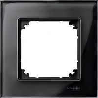 MERTEN M-Elegance Рамка стеклянная горизонт/вертик 1 мест . черный оникс  IP20 Schneider Electric