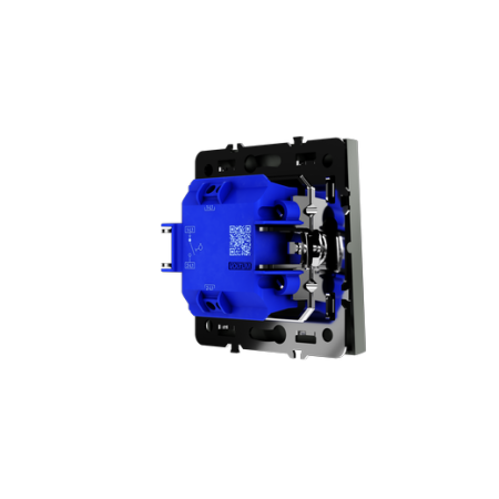 Выключатель с самовозвратом встраиваемый Voltum S70 одноклавишный 10А, (титан)