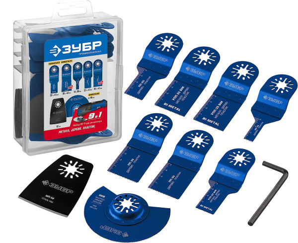 Набор насадок для реноватора, 9 предм., Профессионал, НР-9 ЗУБР