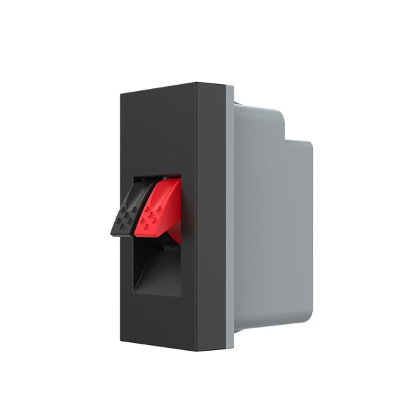 Розетка акустическая на зажимах, цвет черный (механизм) Livolo Розетка акустическая на зажимах, цвет черный (механизм) Livolo