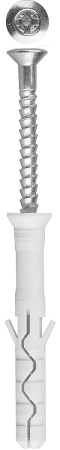 Дюбель-гвоздь нейлоновый, потайный бортик, 8 x 80 мм, 50 шт, Профессионал ЗУБР