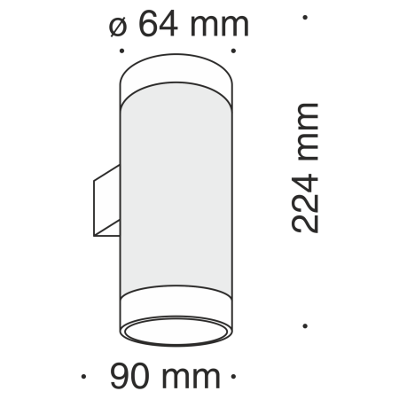 Бра 10Вт 3000K Черный IP20 KILT C027WL-L10B Technical
