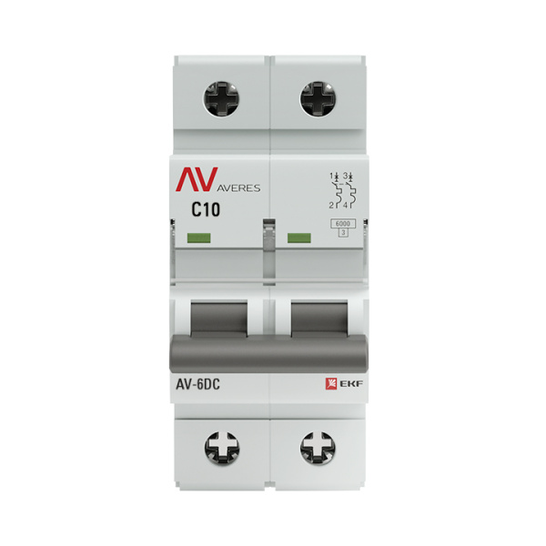 Выключатель автоматический ВА МОД 2П 13А С 6кА Averes EKF