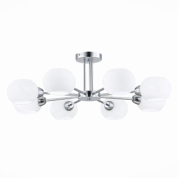 Люстра потолочная Хром/Белый E14 8*40Вт SLE104302-08 EVOLUCE
