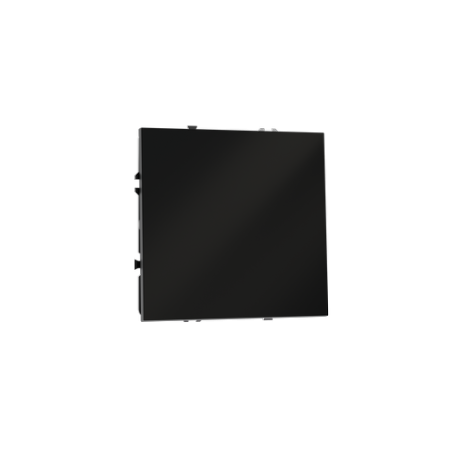 Выключатель с самовозвратом встраиваемый Voltum S70 одноклавишный 10А, (черный матовый)