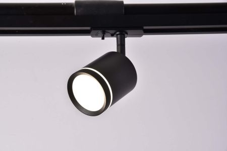 Трековый светильник LED 5Вт Черный IP20 Single phase track system Unity TR085-1-5W4K-B Technical Maytoni