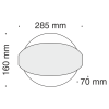 Бра 7Вт 3000K Белый IP20 Mirto C042WL-L7W3K Technical