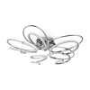 Потолочный светильник LED 60Вт Хром IP20 Blossom FR6017CL-L60CH Freya