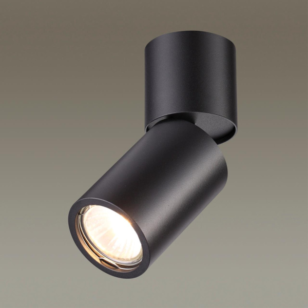 Потолочный поворотный св-к GU10 50W DUETTA черный/металл ODEON LIGHT